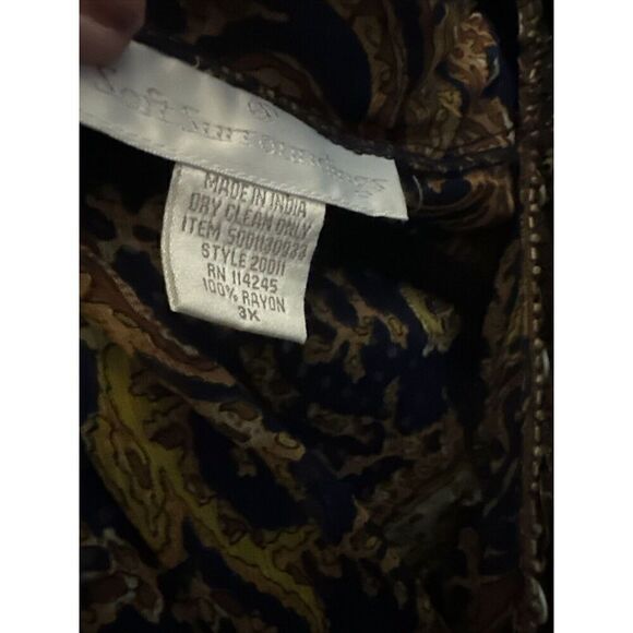 Soft Surroundings Beautiful Sheer Dress Kaftan Beaded Sequined Size 3XL - Picture 8 of 8